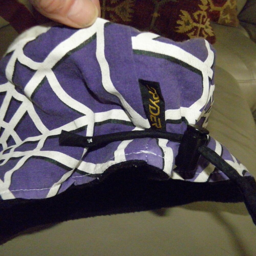 Rare Vintage Spyder cap with fleece lining Purple, White, Teal. Unisex cap - Picture 8 of 16